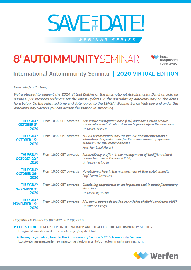 Autoimmunity webinars