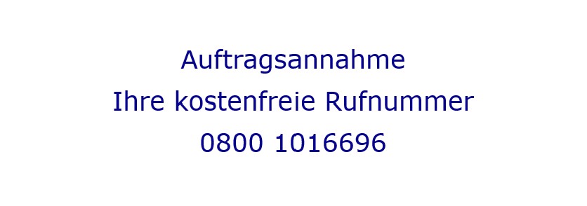 Auftragsannahme 0800