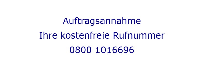 Auftragsannahme 0800