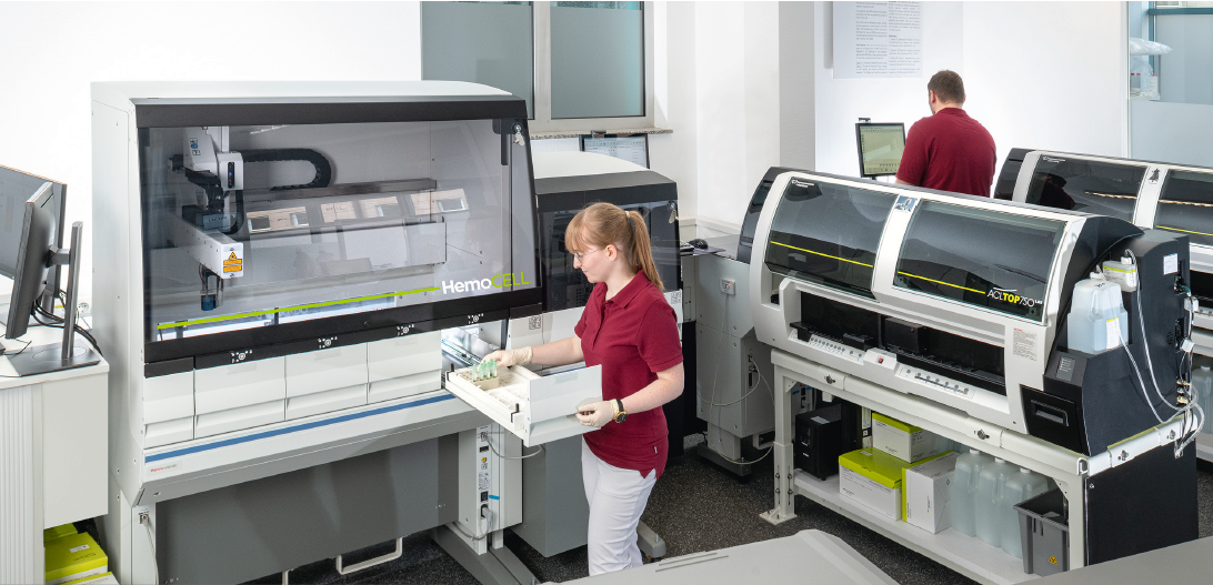 BGU HemoCell Automation Labor Ulm