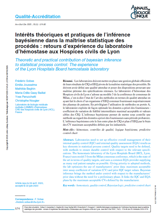 Intérêts théoriques et pratiques de l’inférence bayésienne 