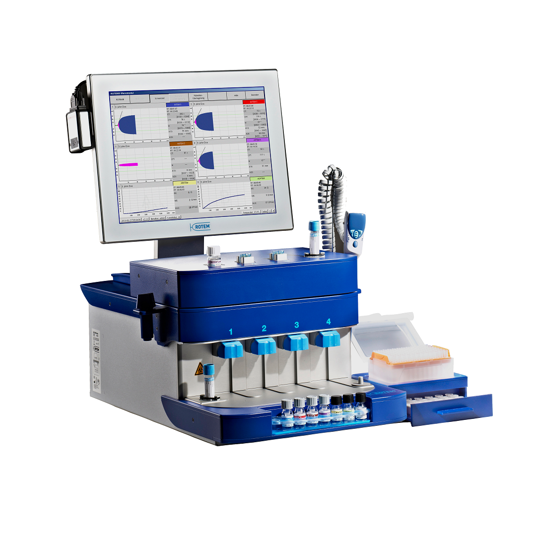 Analizador ROTEM delta y módulo ROTEM platelet