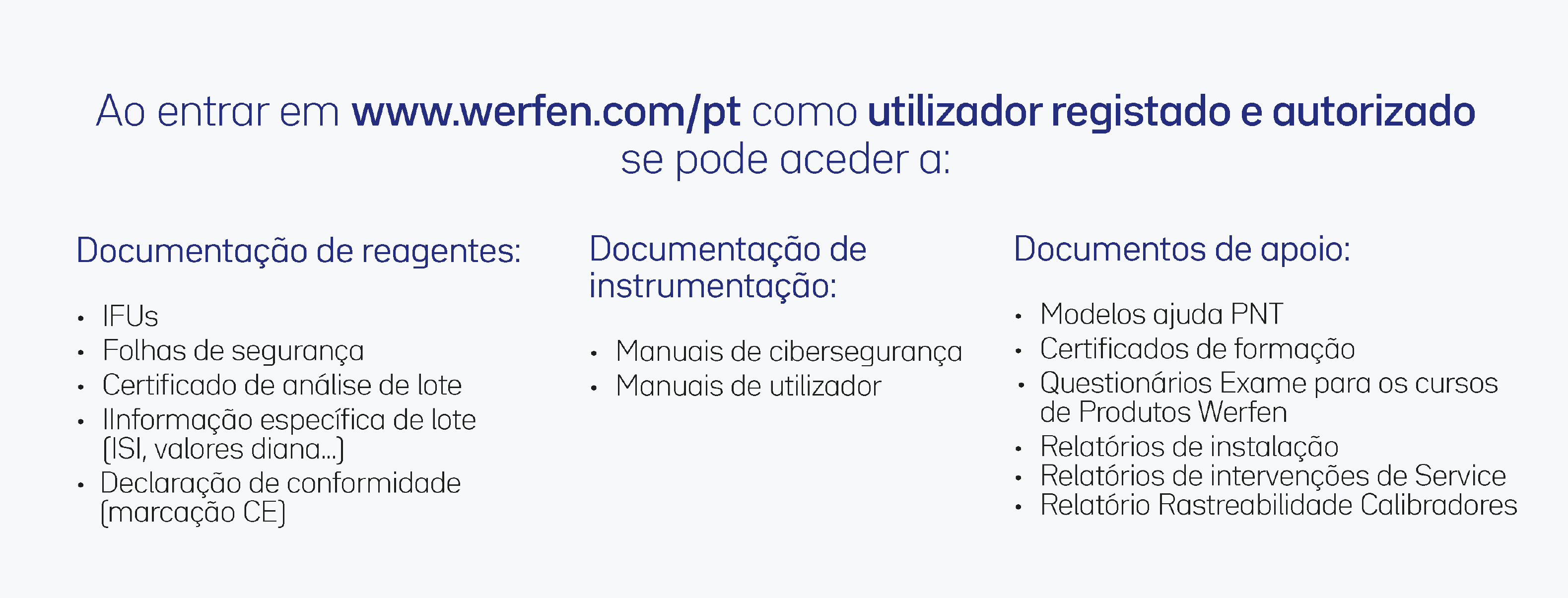 Accred Support Werfen Caracteristicas soporte a la acreditación PORTUGAL