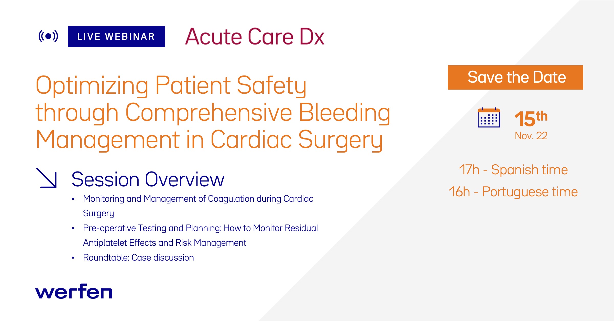 Reminder webinar acute care